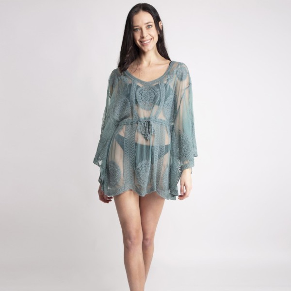 Mint swimsuit coverup